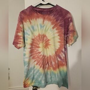 EARTHBOUND Tie-Dye Spiral Short Sleeve Shirt